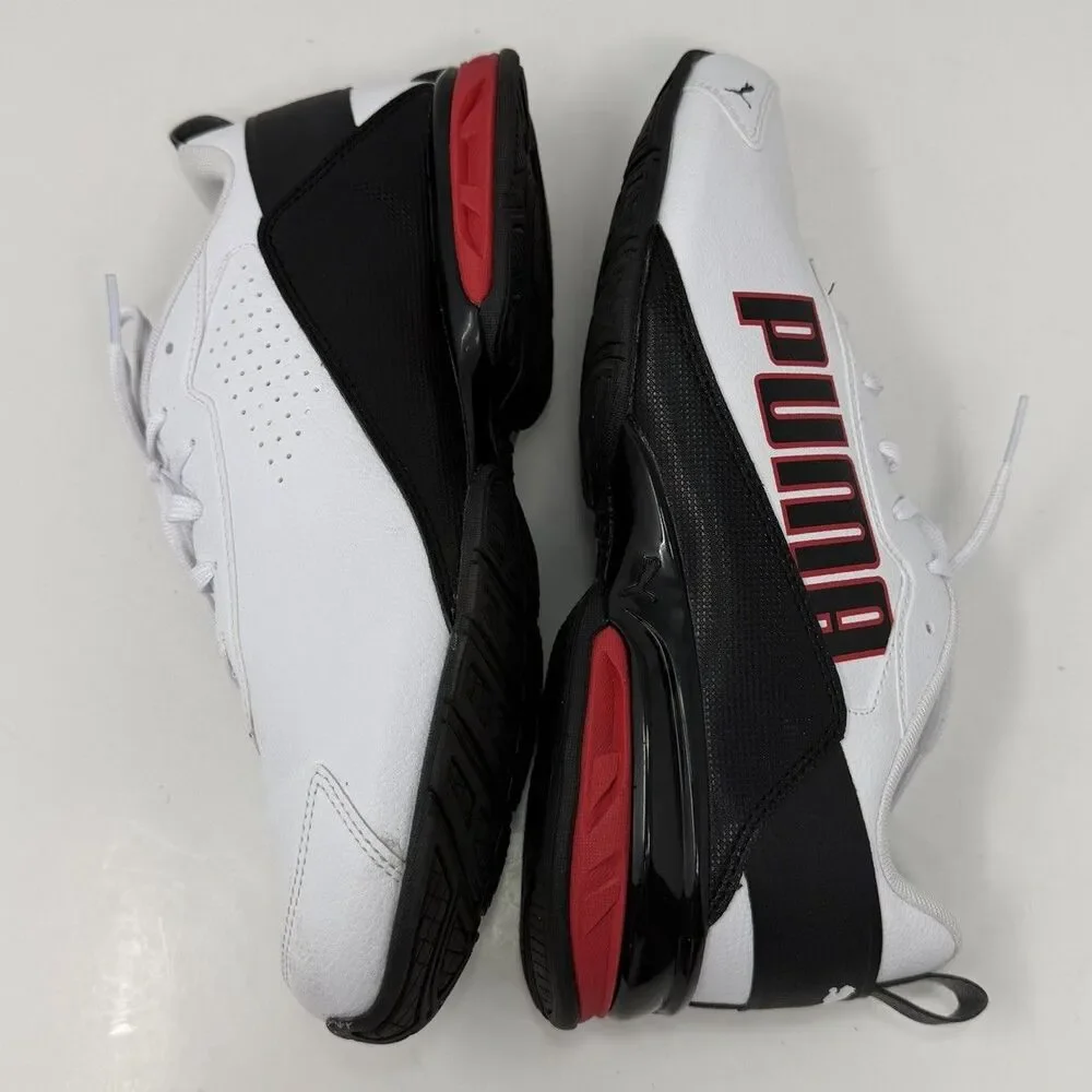 Puma Shoes Mens Sz 9.5 White Black Red SoftFoam+ ArchTec Sneakers 309941-04 1D4
